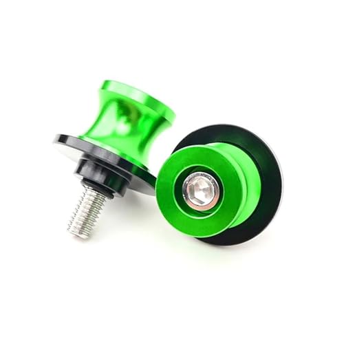 YaniJydQ Motorrad-Schwingarm-Spulenschieber Für SV650 / S SV 650 S 1999-2023 Motorradzubehör 8MM Schrauben Schwingenspulen Schieberständerschrauben(Grün) von YaniJydQ