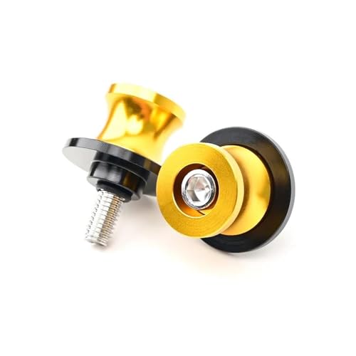 YaniJydQ Motorrad-Schwingarm-Spulenschieber Für SV650 / S SV 650 S 1999-2023 Motorradzubehör 8MM Schrauben Schwingenspulen Schieberständerschrauben(Yellow) von YaniJydQ