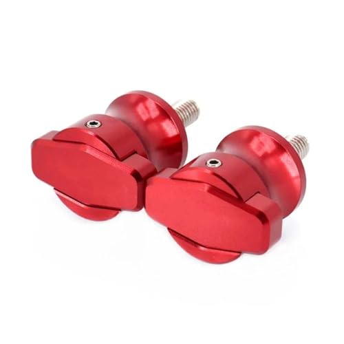 YaniJydQ Motorrad-Schwingarm-Spulenschieber Für Shiver 750 SL750 2007-2015 2011 2012 2013 2014 Motorrad 6mm Schwinge Spulen Stand Schrauben Slider Zubehör(Rot) von YaniJydQ