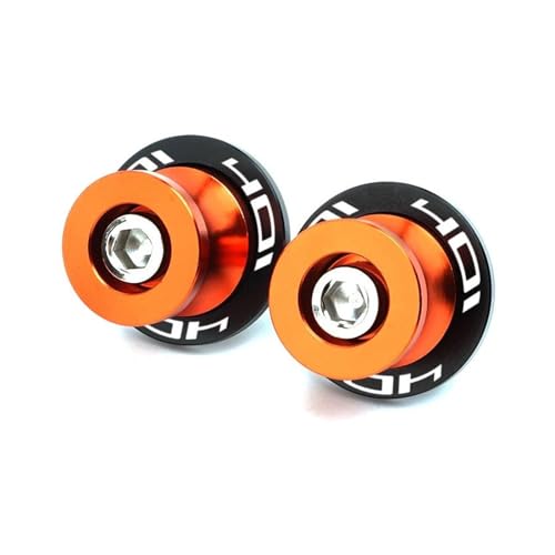 YaniJydQ Motorrad-Schwingarm-Spulenschieber Für Svartpilen Vitpilen 401 2018-2022 2023 Motorrad Zubehör 10 MM Schwinge Spulen Stand Schrauben Slider(Orange) von YaniJydQ