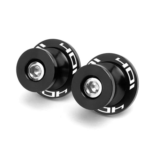 YaniJydQ Motorrad-Schwingarm-Spulenschieber Für Svartpilen Vitpilen 401 2018-2022 2023 Motorrad Zubehör 10 MM Schwinge Spulen Stand Schrauben Slider(Schwarz) von YaniJydQ