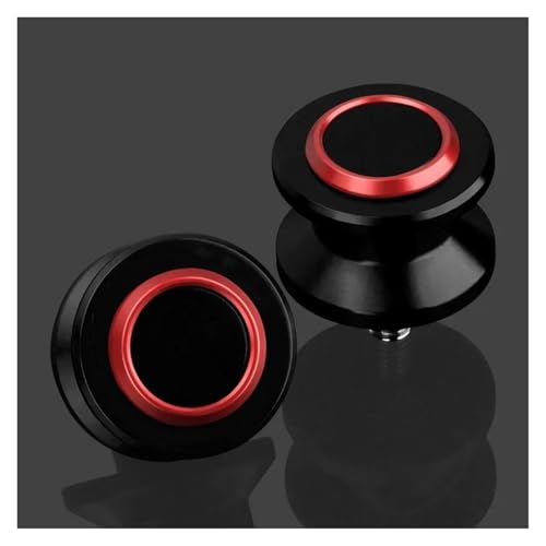 YaniJydQ Motorrad-Schwingarm-Spulenschieber Für TMAX530 TMAX560 Techmax TMAX 530 560 Motorrad Aluminium M6 Schwinge Spulen Stand Schrauben Schwinge Slider(Black Red,Techmax) von YaniJydQ