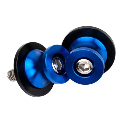 YaniJydQ Motorrad-Schwingarm-Spulenschieber Für Tracer 7 700 700GT 7GT 9 900 900GT 9GT Motorrad Zubehör M6 Aluminium Schwinge Spulen Slider(Blau) von YaniJydQ