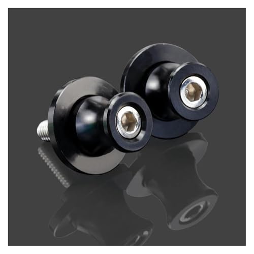 YaniJydQ Motorrad-Schwingarm-Spulenschieber Für Tracer 7 Tracer 7GT Tracer7 7gt 2020 2021 Motorrad 6MM Schwinge Spulen Stand Schrauben Slider(Schwarz) von YaniJydQ