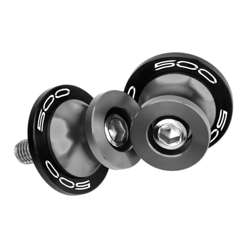 YaniJydQ Motorrad-Schwingarm-Spulenschieber Für Z500 Z 500 2024 Motorrad Zubehör Aluminium M8 Schwinge Spulen Slider(Titan) von YaniJydQ