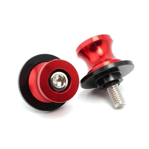 YaniJydQ Motorrad-Schwingarm-Spulenschieber Schwinge Spulen Slider Schrauben Stehen 6MM Zubehör Für TRK 502X 502 251 302 Trk502 BJ 500 BN 600i TNT 125 300 600(Rot) von YaniJydQ