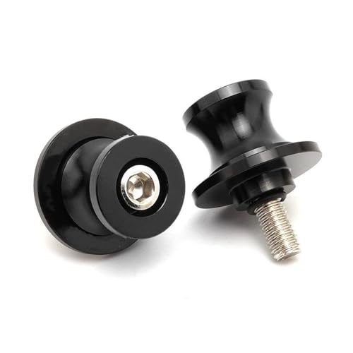 YaniJydQ Motorrad-Schwingarm-Spulenschieber Schwinge Spulen Slider Schrauben Stehen 6MM Zubehör Für TRK 502X 502 251 302 Trk502 BJ 500 BN 600i TNT 125 300 600(Schwarz) von YaniJydQ
