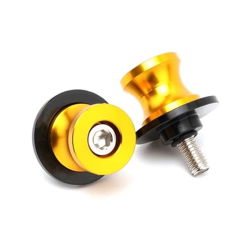 YaniJydQ Motorrad-Schwingarm-Spulenschieber Schwinge Spulen Slider Schrauben Stehen 6MM Zubehör Für TRK 502X 502 251 302 Trk502 BJ 500 BN 600i TNT 125 300 600(Yellow) von YaniJydQ
