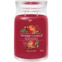 Roter Apfelkranz – Yankee Candle Signature – Große Kerze mit zwei Dochten von Yankee Candle