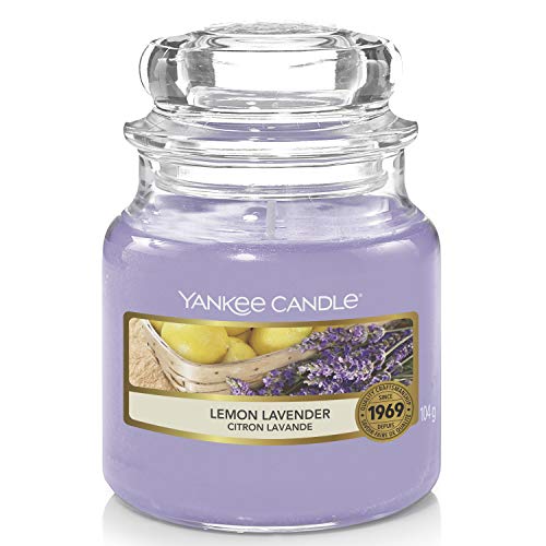 Yankee Candle Duftkerze im Glas (klein) | Lemon Lavender | Brenndauer bis zu 30 Stunden von Yankee Candle