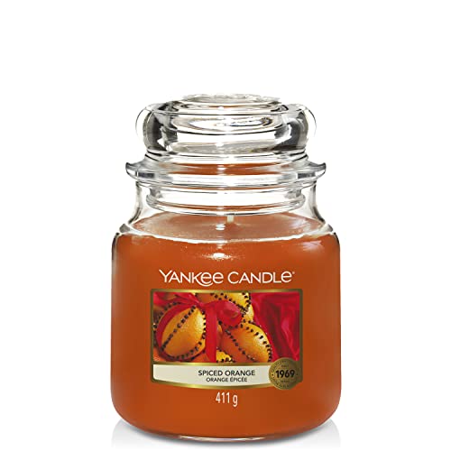 Yankee Candle Duftkerze | Spiced Orange | Brenndauer bis zu 75 Stunden | Mittelgroße im Glas von Yankee Candle