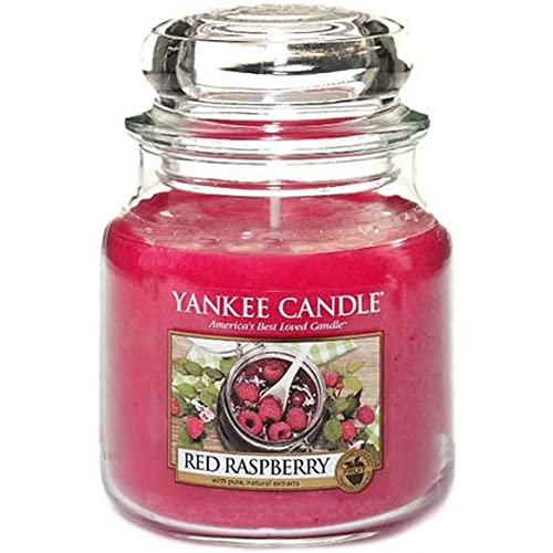 Yankee Candle 1323187 Red Raspberry mittleres Jar, 10cm l x 10cm w x 13.5cm h von Yankee Candle