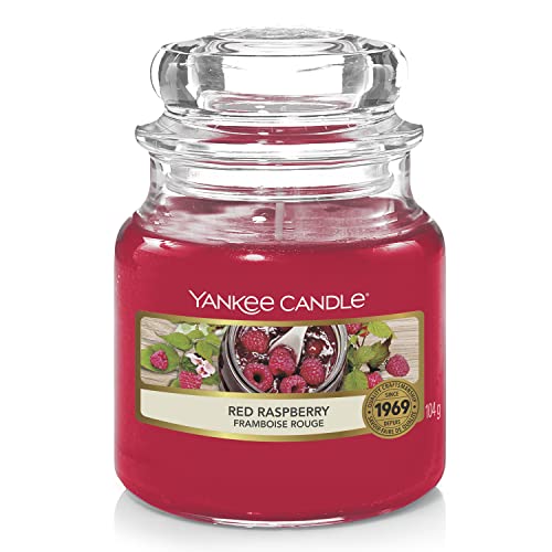 Yankee Candle Duftkerze im Glas (klein) | Red Raspberry | Brenndauer bis zu 30 Stunden von Yankee Candle