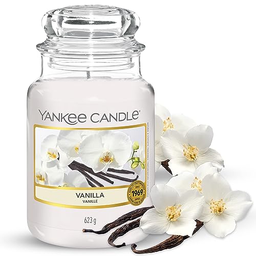 Yankee Candle große Duftkerze im Glas, Vanilla, Brenndauer bis zu 150 Stunden von Yankee Candle