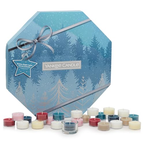 Yankee Candle Candle, Glas Holz Silber, Adventskranz Mit Duft von Yankee Candle