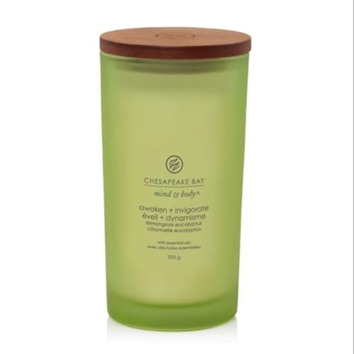 Yankee Candle Awaken & Invigorate Kerze Citronella und Eukalyptus groß, 355 g von YANKEE CANDLE