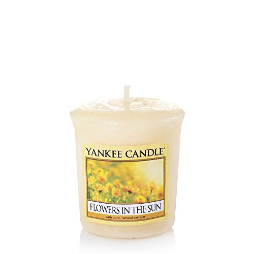 Yankee Candle Blumen in der Sonne (Flowers in The Sun) Votivkerze Sampler, Plastik, Gelb, 4.5 x 4.5 x 5.3 cm von Yankee Candle