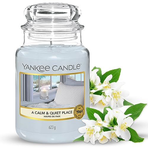 Yankee Candle große Duftkerze im Glas, A Calm and Quiet Place, Brenndauer bis zu 150 Stunden von Yankee Candle