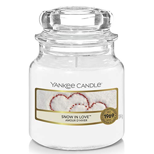 Yankee Candle Duftkerze im Glas (Kleine Kerze im Glas) | Snow In Love | Brenndauer bis zu 30 Stunden von Yankee Candle