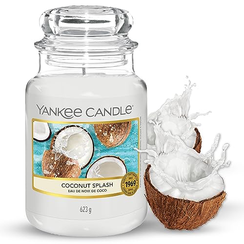 Yankee Candle Duftkerze im Glas (Große Kerze im Glas) | Coconut Splash | Brenndauer bis zu 150 Stunden von Yankee Candle