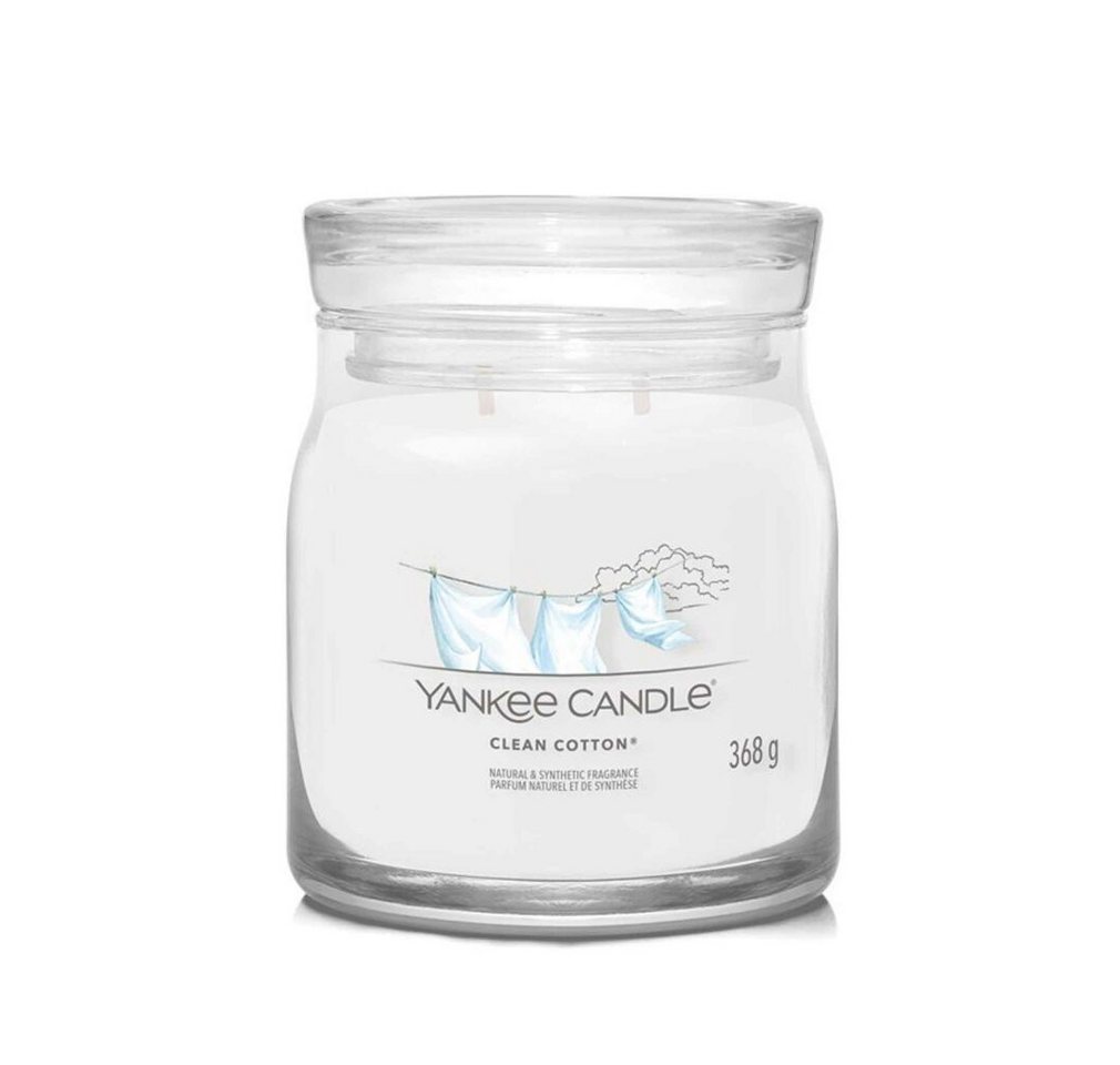 Yankee Candle Duftkerze Aromatic candle Signature glass medium Clean Cotton 368 g Yankee Candle Duftkerze Aromatic candle Signature glass medium Clean Cotton 368 g von Yankee Candle