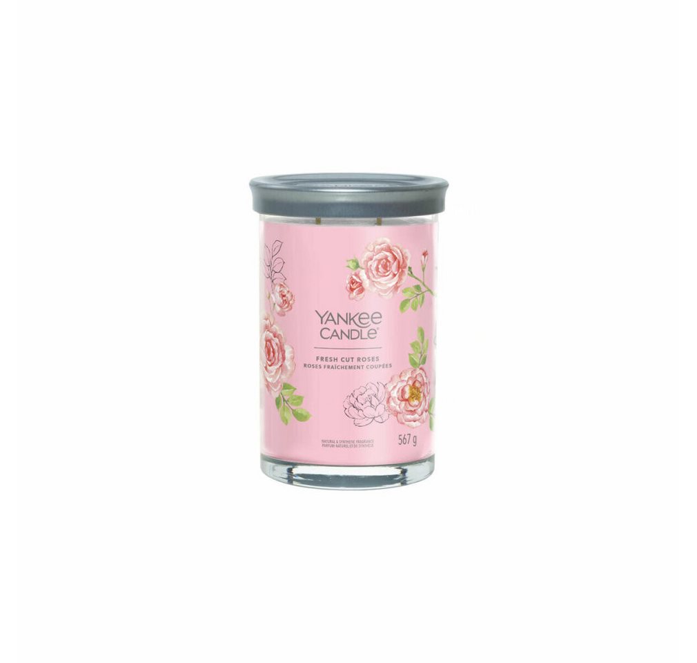 Yankee Candle Duftkerze Aromatic candle Signature tumbler large Fresh Cut Rose s 567 g von Yankee Candle
