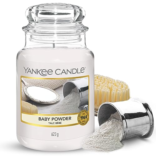 Yankee Candle Duftkerze | Baby Powder | Brenndauer bis zu 150 Stunden| Große Kerze im Glas von Yankee Candle
