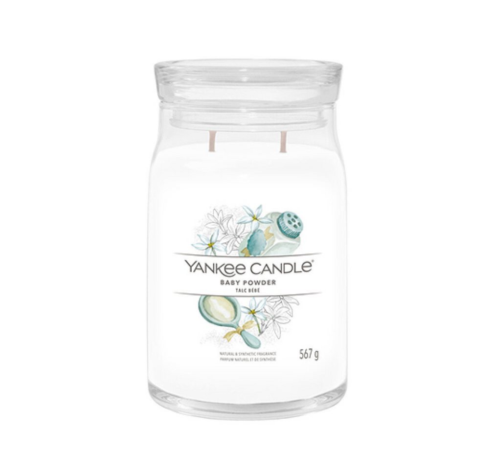 Yankee Candle Duftkerze Baby Powder Signatur Kerze 567 g Yankee Candle Duftkerze Baby Powder Signatur Kerze 567 g von Yankee Candle