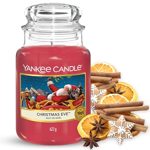 Yankee Candle Duftkerze| Christmas Eve | Brenndauer bis zu 150 Stunden|Große Kerze im Glas von Yankee Candle