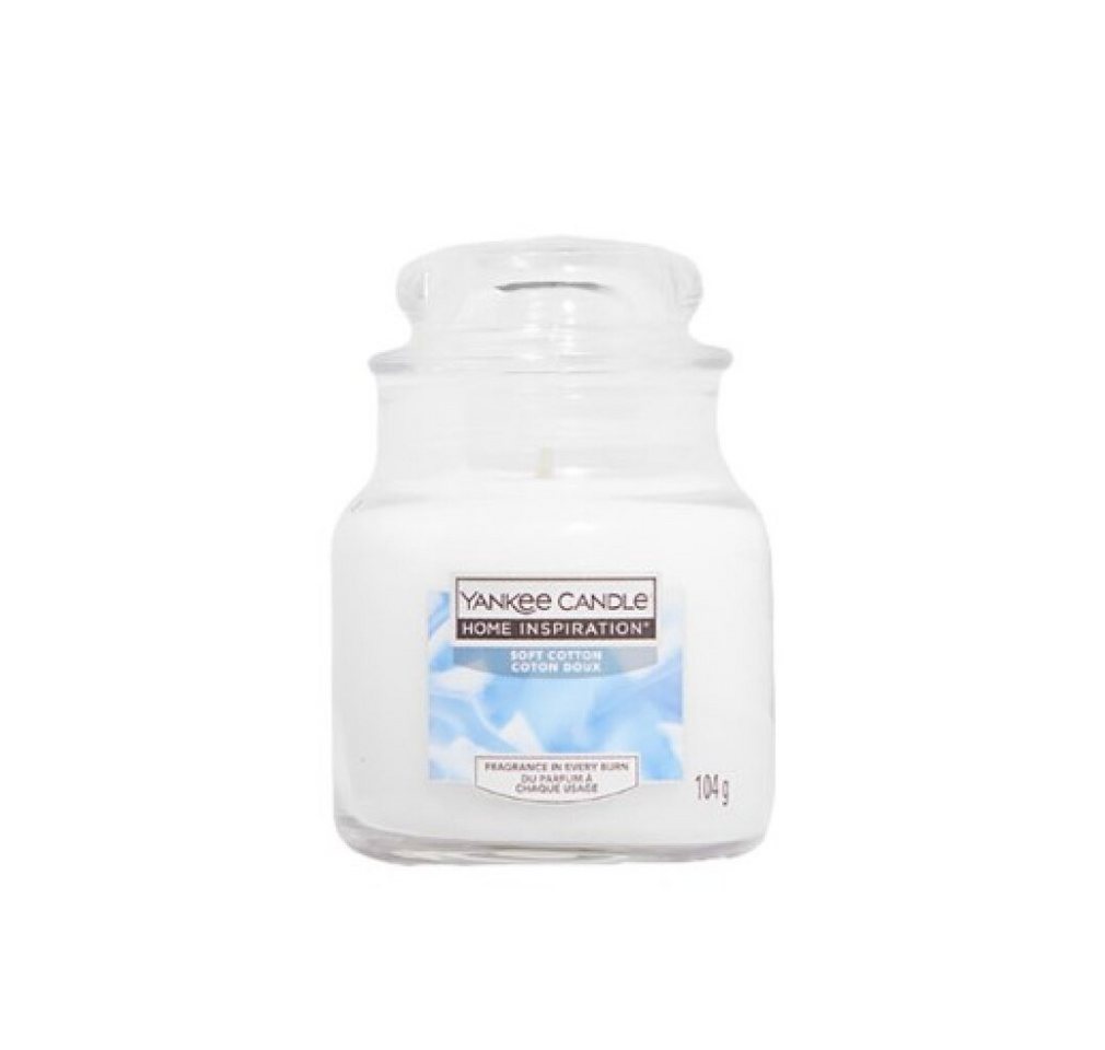 Yankee Candle Duftkerze Duftkerze Home Inspiration klein Soft Cotton 104 g von Yankee Candle