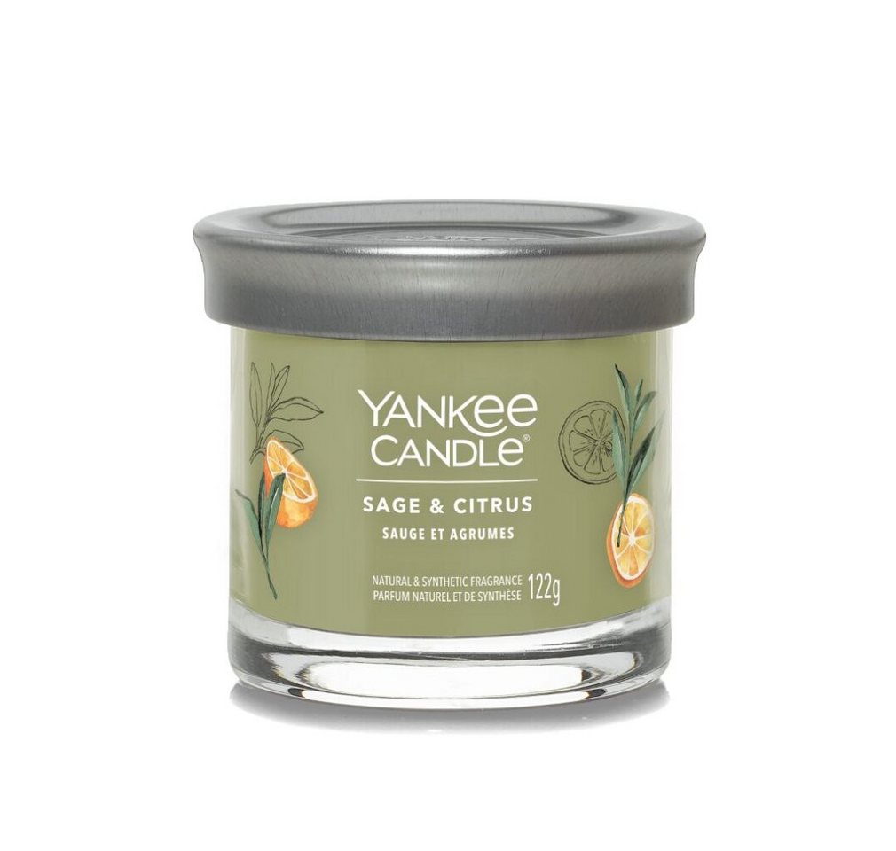 Yankee Candle Duftkerze Duftkerze Signature Becher klein Sage & Citrus 122 g von Yankee Candle