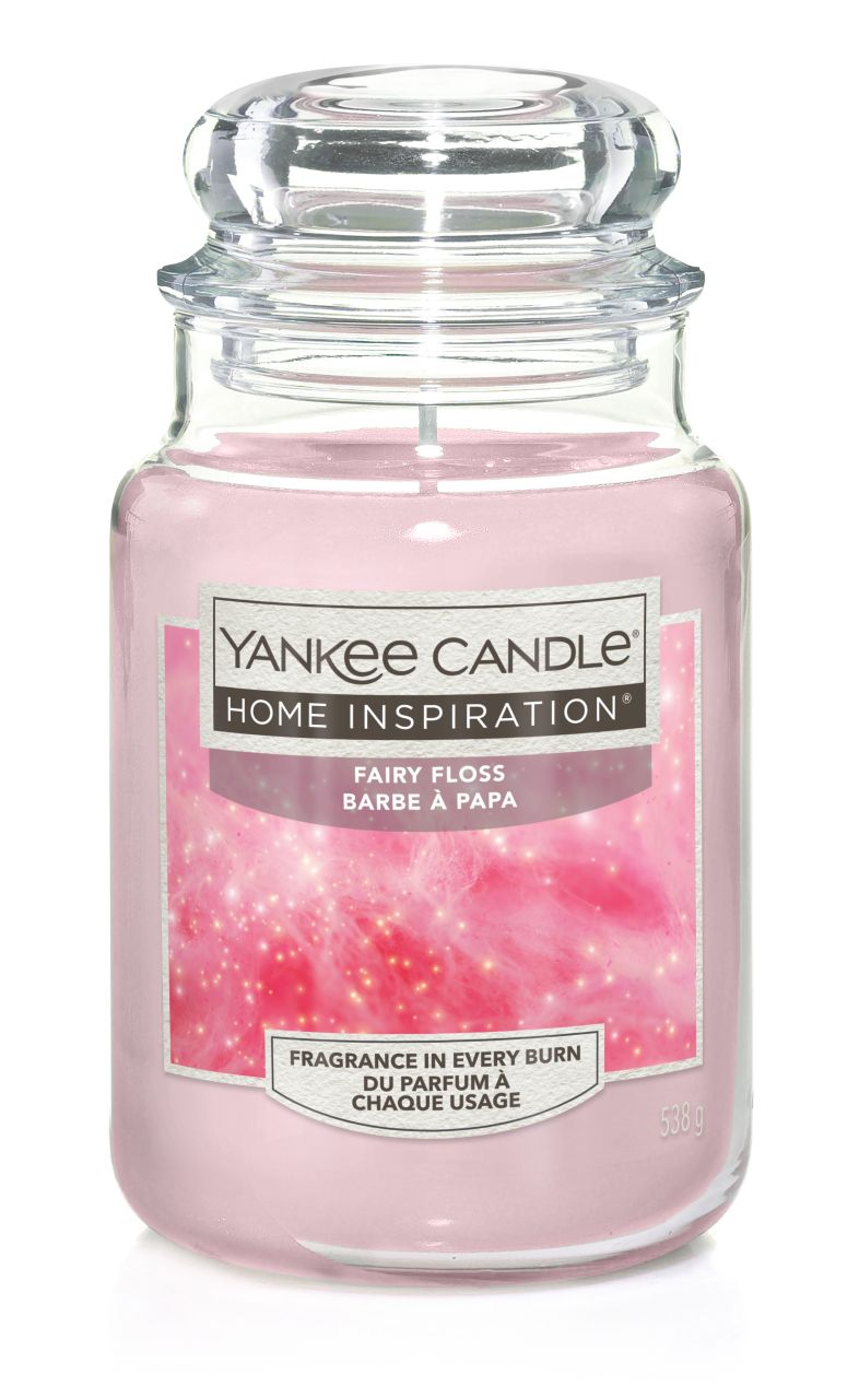 Yankee Candle Duftkerze Großes Glas Fairy Floss 538 g, rosa von Yankee Candle