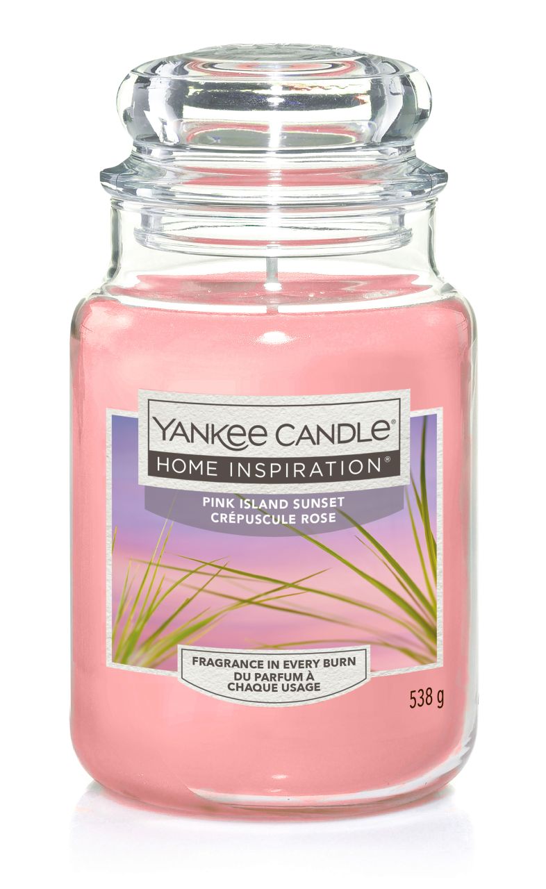 Yankee Candle Duftkerze Großes Glas Pink Island Sunset 538 g, rosa von Yankee Candle