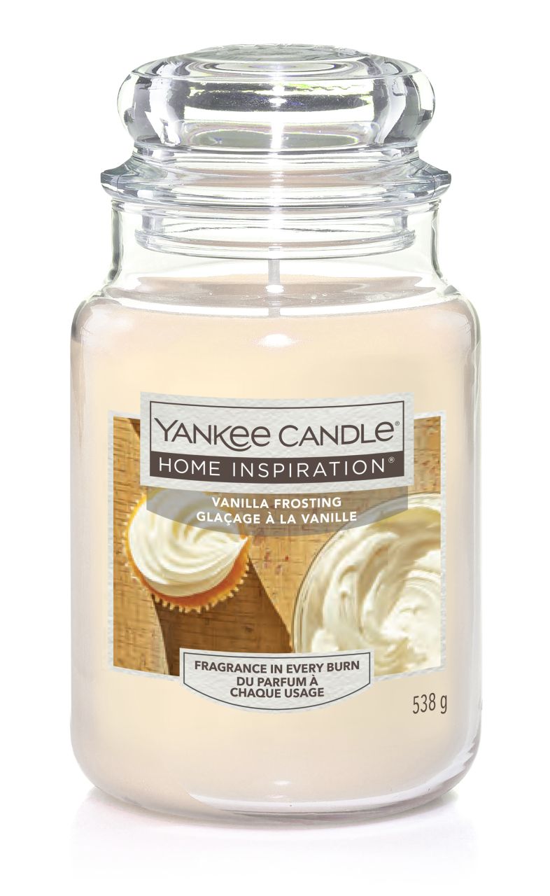 Yankee Candle Duftkerze Großes Glas Vanilla Frosting 538 g, creme von Yankee Candle