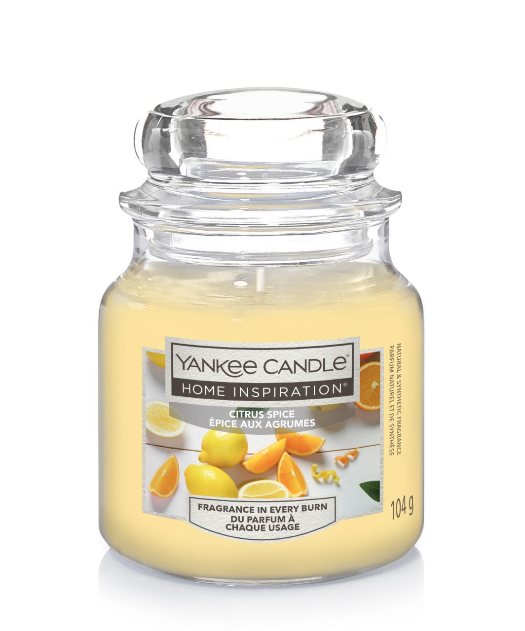 Yankee Candle Duftkerze Kleines Glas Citrus Spice 104 g, gelb von Yankee Candle