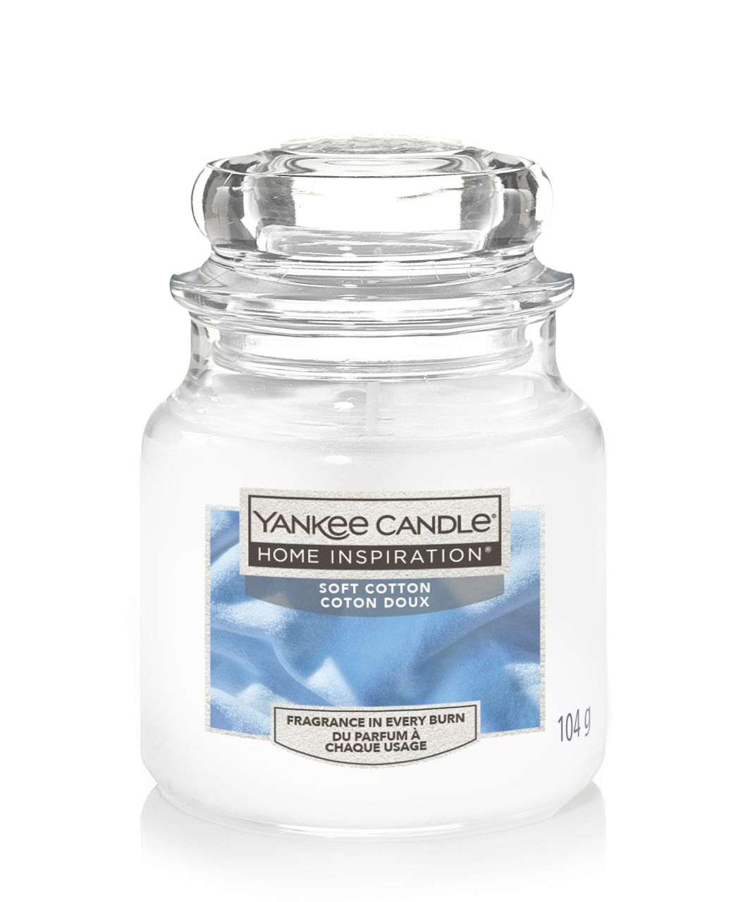 Yankee Candle Duftkerze Kleines Glas Soft Cotton 104 g, weiß von Yankee Candle