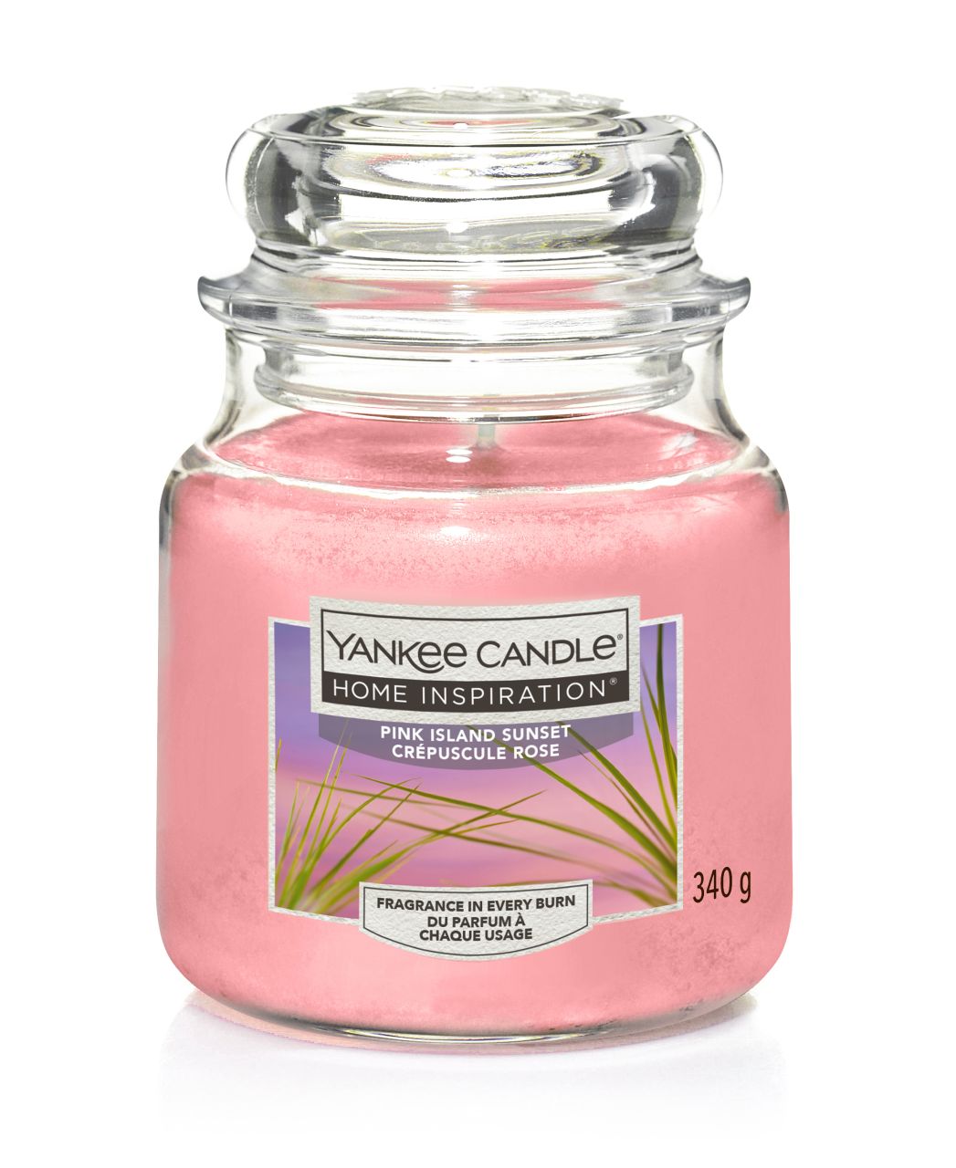 Yankee Candle Duftkerze Mittleres Glas Pink Island Sunset 340 g, rosa von Yankee Candle