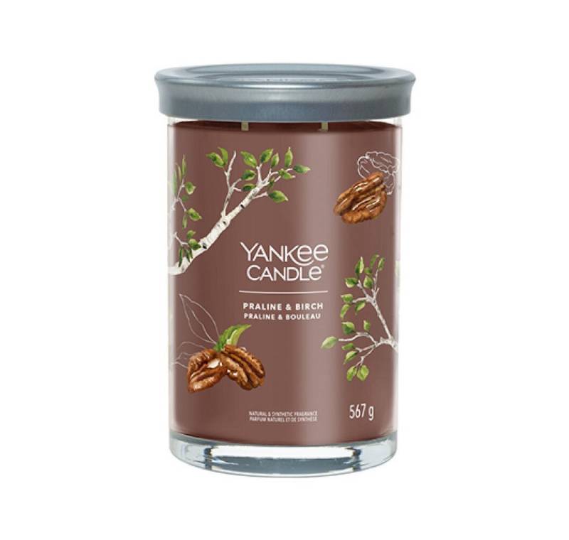 Yankee Candle Duftkerze Praline & Birch Signatur Becher groß 567 g von Yankee Candle