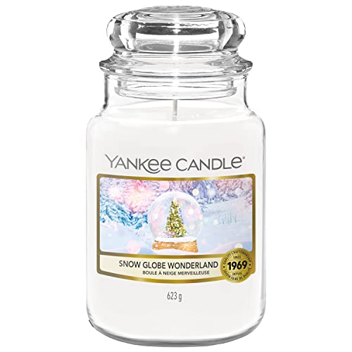 Yankee Candle Duftkerze | Große Snow Globe Wonderland Duftkerze im Glas | Snow Globe Wonderland Kollektion | Brenndauer: bis zu 150 Stunden | Perfekte Geschenke für Frauen von Yankee Candle