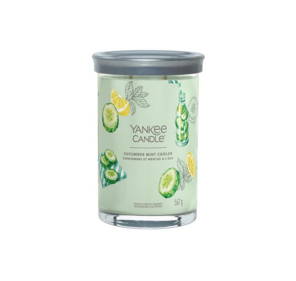 Yankee Candle Duftkerze YC SIGNATURE LARGE TUMBLER CUCUMBER MINT COOLER von Yankee Candle