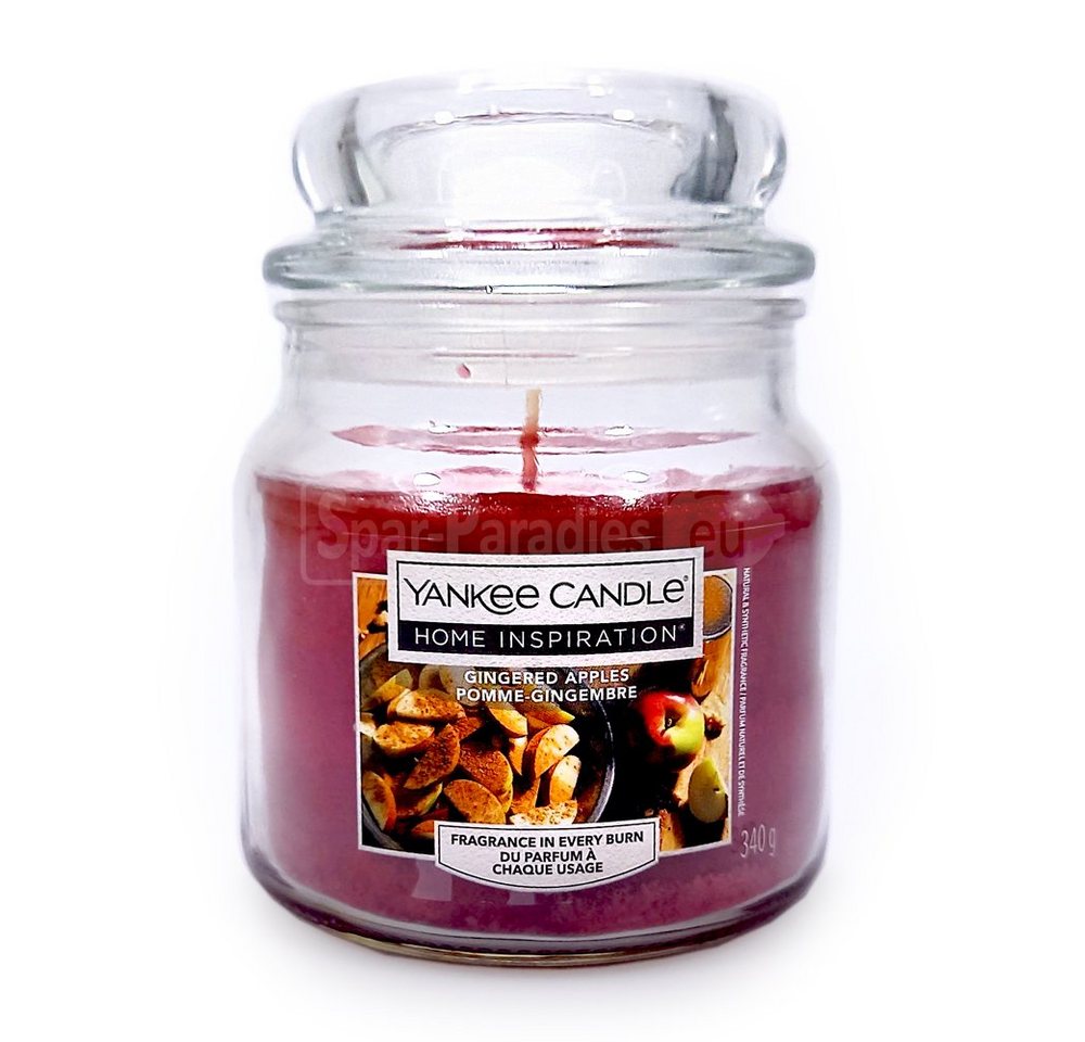 Yankee Candle Duftkerze Yankee Candle Duftkerze Medium Gingered Apples, 340 g von Yankee Candle