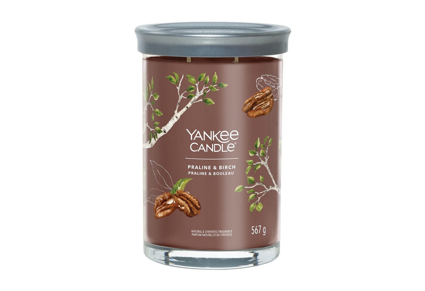 Yankee Candle Duftkerze Yankee Candle Duftkerze Praline & Birch Signatur Becher Glas 567 g von Yankee Candle