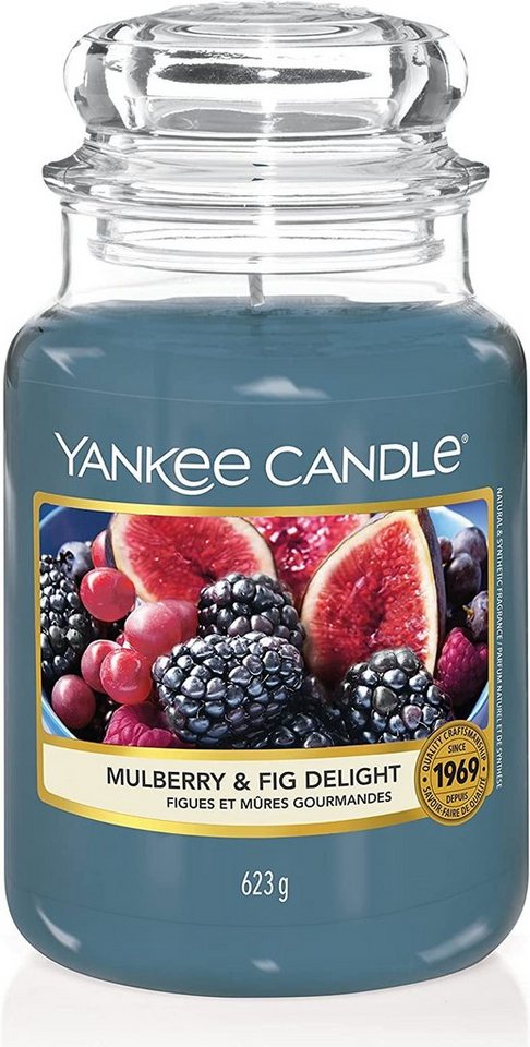 Yankee Candle Duftkerze Yankee Candle Mulberry & Fig Delight Duftkerze Groß Im Glass Süßer Fru von Yankee Candle