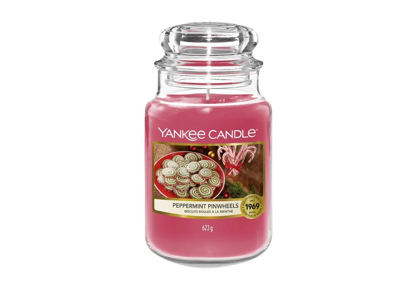 Yankee Candle Duftkerze Yankee Candle Pfefferminz Windrad Duftkerze im Glas 623g 150 Stunden B von Yankee Candle