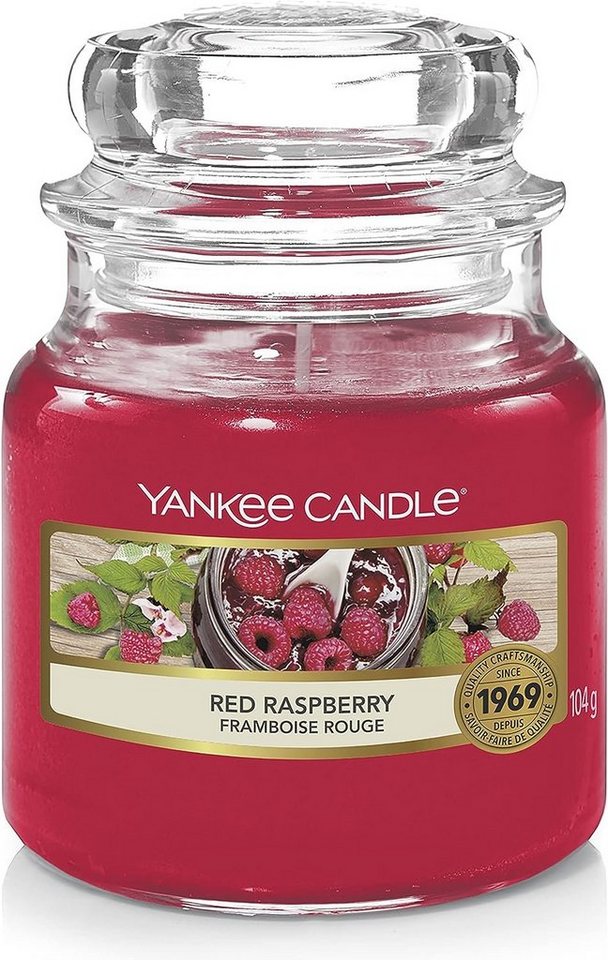 Yankee Candle Duftkerze Yankee Candle Red Raspberry Duftkerze im Glas Klein 104g Brenndauer bi von Yankee Candle