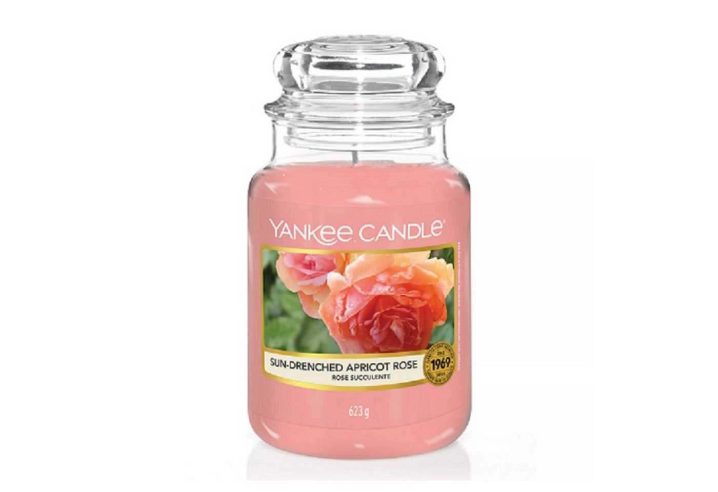 Yankee Candle Duftkerze Yankee Candle Sun-Drenched Apricot Rose Duftkerze im Glas 623g Fruchti von Yankee Candle