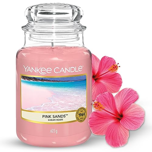 Yankee Candle Duftkerze im Glas (Große Kerze im Glas) | Pink Sands | Brenndauer bis zu 150 Stunden von Yankee Candle