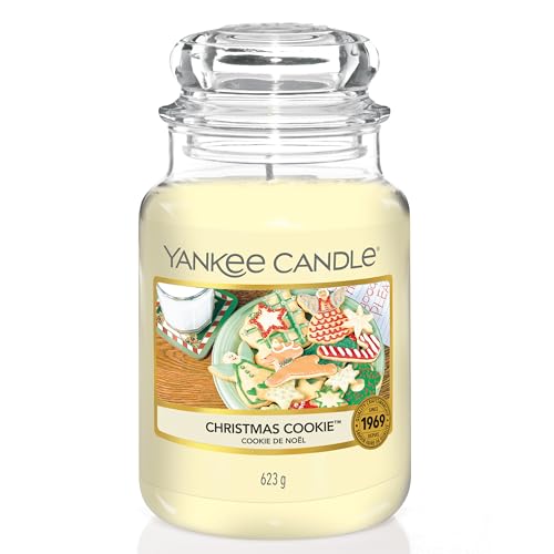 Yankee Candle Duftkerze im großen Jar, Christmas Cookie, Brenndauer bis zu 150 Stunden von Yankee Candle