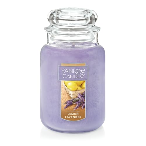 Yankee Candle Duftkerze im großen Jar, Lemon Lavender, Brenndauer bis zu 150 Stunden von Yankee Candle