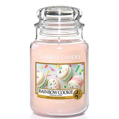 Yankee Candle Duftkerze im Glas (groß) | Rainbow Cookie | Brenndauer bis zu 150 Stunden von Yankee Candle